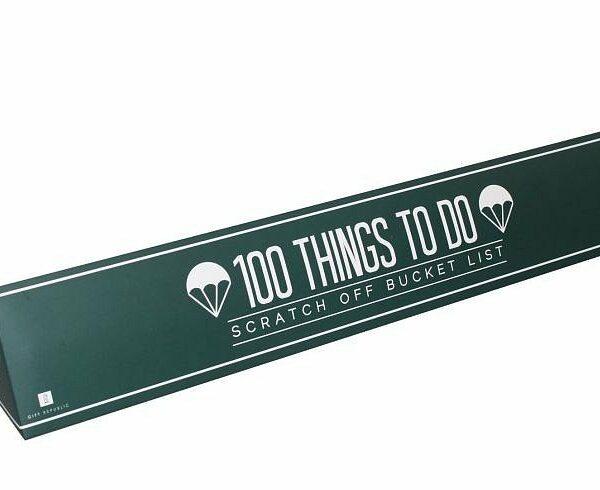 Stírací plakát 100 věcí co v životě stihnout - Bucket list  